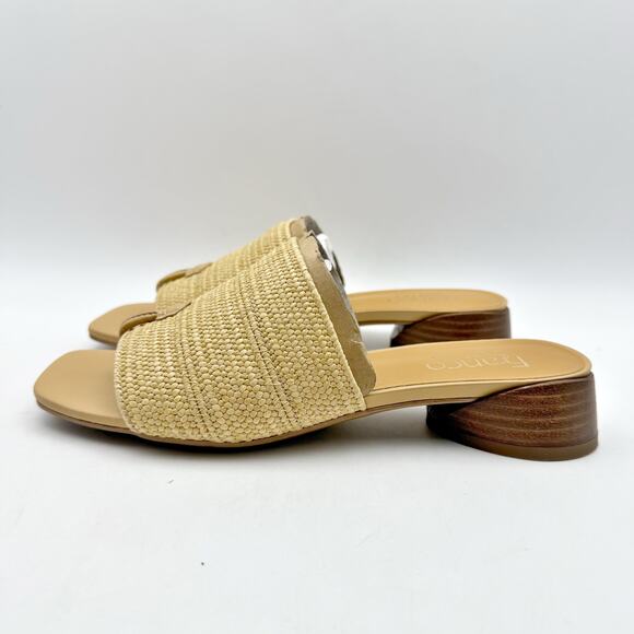 Franco Sarto Womens Loran Sandals US 6.5 M EU 36.5 Natural Beige Slip On NIB - Picture 8 of 12